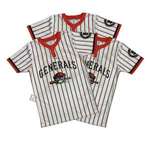 Camiseta de Béisbol Sublimada con Cuello en V, Diseño Personalizado, Servicio OEM, Transpirable, 100% Poliéster, Colores Personalizados - Product Image 4