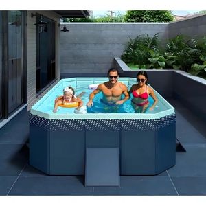 Piscina Plegable de PVC de 1.6m para Verano, Patio, Playa, Jardín, Baño y Refrescante, No Inflable - Product Image 3