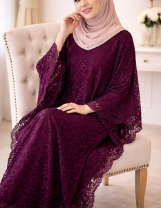 High Quality Breathable Dubai <b>Kaftan</b> for Women Handmade Traditional Islamic Clothing with Floor Length Long Sleeve - Product Image 4