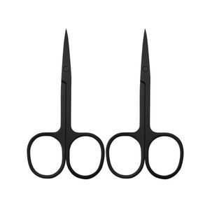 Tijeras de Maquillaje Mini A&N 2025 al por Mayor, de Acero Inoxidable, para Pestañas, Cejas y Piel Muerta, con Cuchilla Recta Afilada, Color Negro ANAAIF - Product Image 5