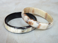 Bracelet de luxe fait main, écologique, moderne, rond, durable, en corne, tendance, taille personnalisable pour les fêtes et mariages féminins