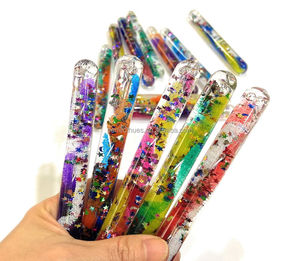 Varita de Brillo Líquido en Espiral Acrílica de 13 cm, Juguete Sensorial de Dos Colores, Juguete Educativo Sensorial - Product Image 4