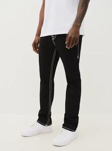 Nouvel ensemble deux pièces en jean vintage avec fermeture éclair, veste et jean ample pour homme, style streetwear hip-hop, automne-hiver, sport moto - Product Image 2