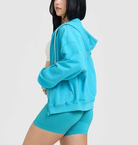 Sudadera con Capucha de Invierno para Mujer, Diseño Moderno, Hombros Caídos, Manga Larga, Calidad Superior, Talla Grande - Product Image 2