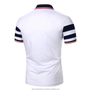 T-shirt pour hommes polo imprimé de logo brodé Fitness polo en coton uni brodé de qualité supérieure polos assortis aux couleurs - Product Image 2