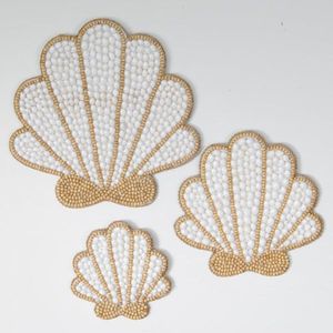 Handcrafted Embroidery Beaded Coaster Set <b>Unique</b> Floral Table Decor <b>Housewarming</b> <b>Gift</b> Idea - Product Image 5
