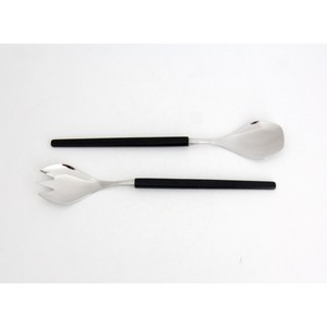 Metal <b>Salad</b> Servers Set Stainless Steel Black Handle <b>Salad</b> <b>Tools</b> for Serving Amazingly Crafted By HRCRAFTVERSE - Product Image 3