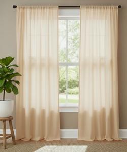 Rideaux en coton style bohème à passe-tringles, haute occultation et écologiques pour la maison, l'hôtel, le bureau - Toutes saisons - Product Image 4