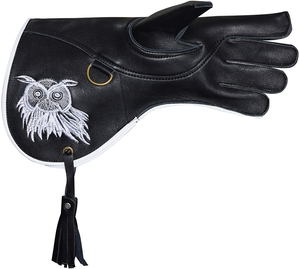 Guantes de cetrería de cuero de vaca de diseño personalizado al por mayor, doble capa, protección suave para el brazo, para uso en áreas silvestres - Product Image 2