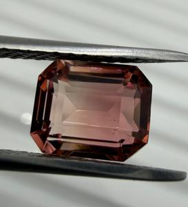 Pierre de tourmaline naturelle non montée, véritable, couleur bio, taille octogonale brillante, pour la fabrication de bijoux, bagues, pendentifs, cadeau de collection Shamim - Product Image 5