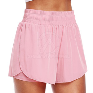 Pantalones cortos elegantes para correr para mujer con cintura elástica, ideales para correr, hacer ejercicio, yoga, entrenamiento físico o ejercicio - Product Image 2