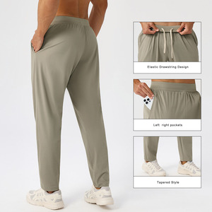 Pantalon de jogging décontracté pour homme, coupe droite, respirant, séchage rapide, poids moyen, en velours côtelé, écologique, avec cordon de serrage - Product Image 5