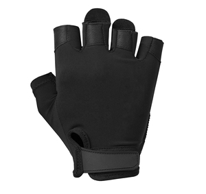 Sweat-Proof Fingerless Fitness Gloves with Perforated Grip - Genuine Leather Padded Palm Gym Gloves for Men & Women - Product Image 6