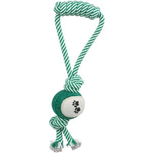 Giocattolo Interattivo per Animali Domestici con Corda e Pallina da Tennis, Stimola il Movimento e il Gioco - Product Image 2