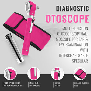 ชุดตรวจหูแบบพกพา Tegra Surgical Fiber Optic Mini Pocket Otoscope พร้อมกล่องป้องกันสแตนเลส ชุดวินิจฉัยหู คอ จมูก พร้อมอะไหล่เสริม ได้รับมาตรฐาน CE ISO - Product Image 4