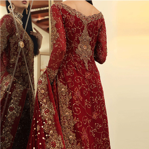 ชุดเจ้าสาวปากีสถานแบบใหม่ ผ้าชีฟองหลากสี ชุดออกงานปี 2022 ชุดสำหรับคุณแม่เจ้าสาวแบบใหม่ สำหรับฤดูร้อน - Product Image 4