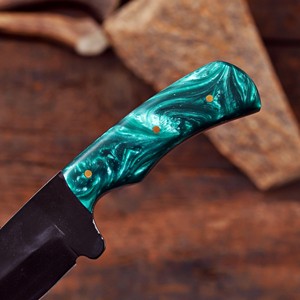 Cuchillo Nórdico Forjado con Recubrimiento en Polvo, Hoja Fija de Punta Caída, Mango de Resina de Grado Industrial, Cuchillo Personalizado OEM para Caza y Camping - Product Image 5