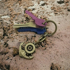 สร้อยคอสแตนเลสสตีลสำหรับผู้ชายแนวพังค์แนววินเทจพร้อมโซ่หางเสือคาริบเบียนสีเงินและจี้สมอเรือโจรสลัดของขวัญเครื่องประดับโลหะ - Product Image 5