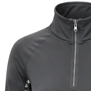 Camiseta Deportiva de Manga Larga para Mujer, Diseño Floral en las Mangas, con Cierre de Cremallera, para Entrenamiento y Actividades al Aire Libre - Product Image 3