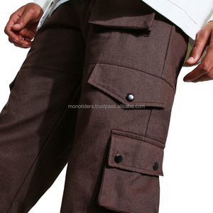 2024 hommes taille haute Cargo survêtement survêtement pantalon décontracté réfléchissant vert maigre pantalons de survêtement poches Hip Hop Style coton Fitness - Product Image 5