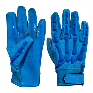 American Football Gloves Custom Logo and Color High Grip Sticky for Training & <b>Game</b> Performance Outdoor Sports - Product Image 1