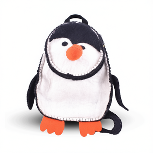 Mochila de pingüino para estudiantes hecha de fieltro, linda y duradera, compañera de viaje - Product Image 2