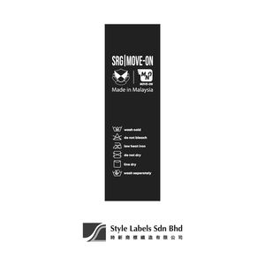 Etiqueta de poliéster satinado de calidad, impresa a medida y cortada con láser, para etiquetas de cuidado lavables y una marca elegante con textura satinada brillante. - Product Image 2