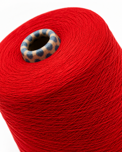 Hilo Melange de Primera Calidad, 100% Algodón, Ecológico, Técnica OE, para Tejer y Coser, Color Rojo, para Todo Tipo de Proyectos - Product Image 6