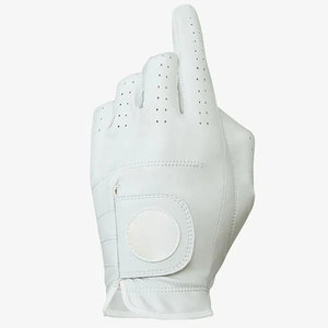 Gants de golf en cuir Cabretta respirant de qualité supérieure avec logo brodé, emballage personnalisé, taille plus, OEM personnalisable, adhérence douce - Product Image 1