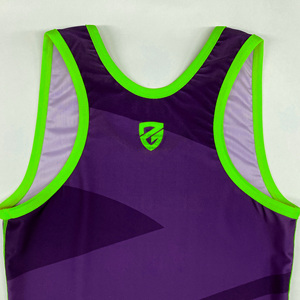 Custom Designed Wrestling <b>Singlet</b> Men Stretch Fit Sleeveless Gear with Moisture Wicking Fabric for Gym and Training - Product Image 4