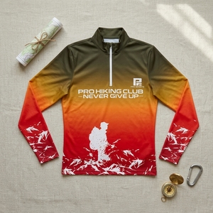 Vente en gros de chemises de randonnée à manches longues, vêtements de plein air respirants, fournisseur de vêtements de sport légers en gros - Product Image 4