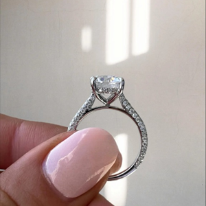 IGI Certified 2.70 Carat Lab Grown <b>Diamond</b> Engagement <b>Ring</b> for Women 14K 18K Gold Luxury Wedding Bridal Jewelry Gift - Product Image 2