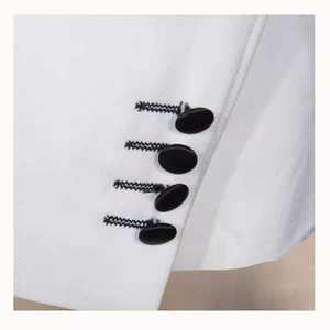 Trajes formales de negocios para hombre, hechos a medida, de alta calidad, de algodón, corte ajustado, de moda, para fiestas y oficina. - Product Image 3