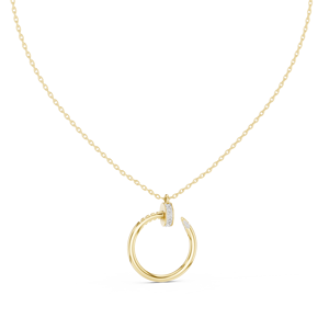 TRNDY LAB GROWN DIAMOND <b>PENDANT</b> SET IN 18KT <b>SOLID</b> YELLOW <b>GOLD</b> FOR ENGAGEMENT WEDDING PARTY VALENTINE GIFT EVERYDAY WEAR - Product Image 4