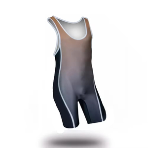 Comfortable Men's Wrestling Singlet Custom Made Adult Uniform Plus Size UV Protection Breathable OEM Service - Product Image 6