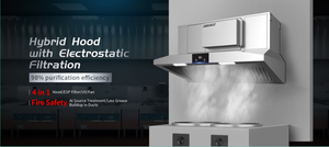 היברידי הוד 98% maximun סינון יעילות מטבח שמן ערפל הוד - Product Image 3