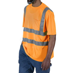 Camiseta de Trabajo Personalizada para Personal Industrial, Poliéster Ligero y Transpirable, Impresión de Alta Calidad, Alta Visibilidad, Marca Privada - Product Image 5