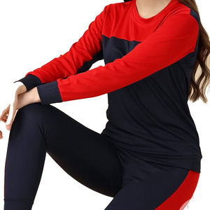 Última Edición de Conjuntos Deportivos para Mujer, Sudaderas de Cuello Redondo con Diseño de Raya Lateral, Pantalones Deportivos Ajustados - Product Image 3