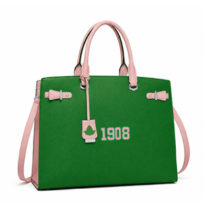 Alpha | Kapa | Alpha Sorority Tote <b>Bag</b> PU Leather Women's Briefcase <b>Work</b> & Travel <b>Bag</b> Large Capacity Shoulder Hand <b>Bag</b> - Product Image 3