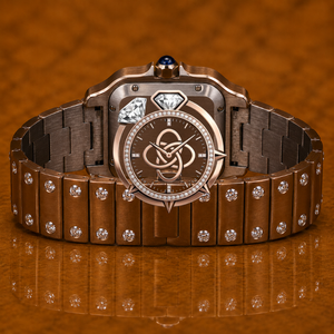 Montre Hip Hop en Moissanite pour Homme, entièrement sertie de pierres VVS, montre-bracelet de luxe - Product Image 4