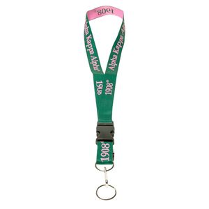 Green Pink Lanyard Strap ID Badge Holder Neck Keychain Rope Accessory <b>Printed</b> Pattern <b>Office</b> School Event Decoration Wear - Product Image 5