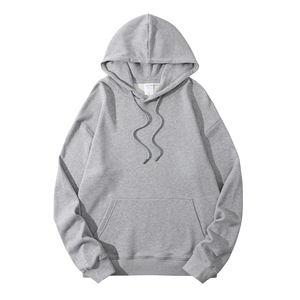 Hoodie Homme Oversize en Coton Épais Uni de Haute Qualité, Personnalisable avec Logo Imprimé, Vente en Gros à Prix Fabricant - Product Image 2