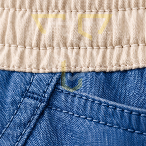 Shorts de baño azules para hombre, cintura media, con cordón ajustable, cintura elástica, franja lateral, tela transpirable informal. - Product Image 5