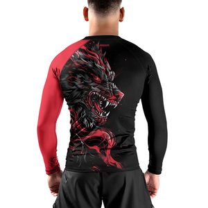 Custom Made OEM Unisex Rashguard UPF 50 UV Protection Sublimation Slim Fit Compression Polyester Wholesale Factory OEM Wholesale - Product Image 3