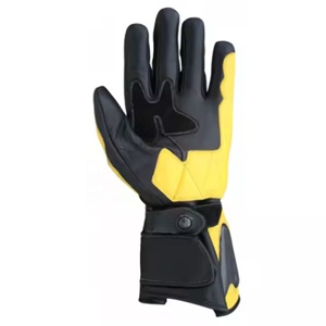 Guantes de Motocicleta de la Mejor Calidad, de Cuero Genuino, para Hombre, Guantes de Seguridad para Motocicleta, OEM, Dedos Completos, Guantes de Protección para Carreras de Autos - Product Image 2