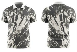 เสื้อโปโลชายแขนสั้นปักโลโก้ตามสั่ง สำหรับกอล์ฟ ผลิตจากโพลีเอสเตอร์ พิมพ์ลายดิจิทัล ผ้าถัก ระบายอากาศได้ดี - Product Image 2