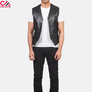 High Quality Custom Style Men's Sportswear Outdoor Winter <b>Vest</b> in Leather for Motorcycles Fashionable Sports Men's <b>Vest</b> - Product Image 5