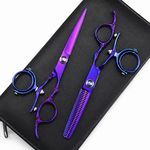 Tijeras de Corte de Pelo Rectas y Afiladas de 6 Pulgadas, Tijeras Giratorias de Acero Inoxidable con Rotación de 720 Grados, para Mano Derecha - Product Image 3
