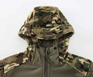 Nouvelle Arrivée Ensemble de Chasse Unisexe en Polaire Tricotée avec Imprimé Camouflage en Toile, Tenue d'Entraînement Extérieur en Polyester - Product Image 5
