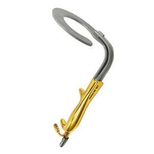 Breast Retractor High-Quality Surgical <b>Instrument</b> for Breast Procedures Fiber <b>Optic</b> Illumination and Irrigation Tube Ring - Product Image 5